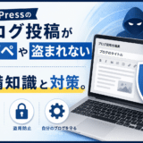WordPressのブログ投稿がコピペや盗まれない為の予備知識と対策。
