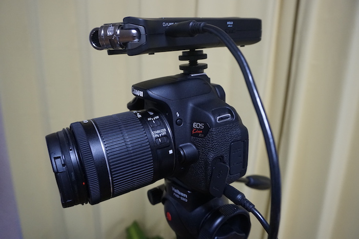 Canon EOS Kiss X7iとDR−07MKⅡをつなぐケーブルについて