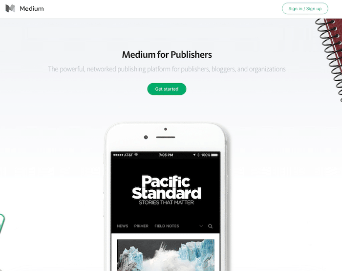 Mediumでオウンドメディアが作れたり有料コンテンツの配信もできるようになる「Medium for Publishers」